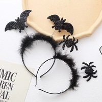 Meilleures ventes : Accessoires de décoration pour Halloween et Fête des Fantômes, pour fêtes en intérieur et bals, pour enfants : chauve-souris en plastique, baguette magique, serre-tête araignée
