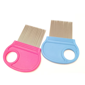 Peine para Eliminar Piojos de Mascotas NiBao con Lupa, Dientes de Metal Fino, Peine de Aseo para Mascotas, Peine de Limpieza para Perros y Gatos - Product Image 1