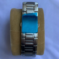 Jam Tangan Mekanik Valerius untuk Pria, Dial Hitam Berlubang Model Open Heart, Tali Baja