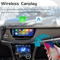Autoradio Android 10,25 pouces pour Cadillac XT5 XT6 2016-2023, lecteur multimédia GPS avec panneau de commande de climatisation