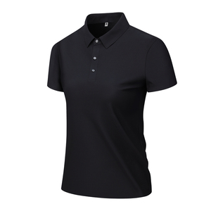 Polo de golf vierge de haute qualité, personnalisable avec logo brodé, unisexe, en spandex uni, pour hommes, idéal pour les entreprises - Product Image 2