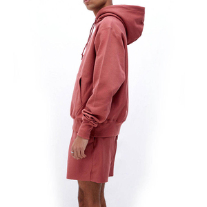 Conjunto Deportivo de Otoño para Hombre, 100% Algodón, Estilo Urbano, Sudadera con Capucha y Pantalones Cortos para Uso Diario - Product Image 3