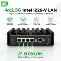 Mini PC BKHD G31S 4LAN Intel Celeron N5105 J6412 7305 Core I3-1115G4 4LAN 2.5Gb I226V sans ventilateur, pare-feu, appareil réseau
