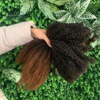 Cheveux humains bouclés afro kinky en vrac pour tresses bohèmes, cheveux humains bouclés birmans en vrac pour tresses, cheveux bouclés en vrac pour tresses bohèmes