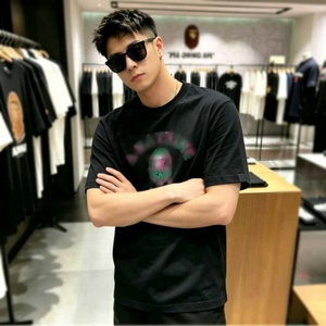 <span class=keywords><strong>T</strong></span>-<span class=keywords><strong>shirt</strong></span> à motif singe de style <span class=keywords><strong>japonais</strong></span>, 100% coton, col rond, manches courtes, vêtements décontractés <span class=keywords><strong>streetwear</strong></span> pour hommes, vente en gros - Product Image 3