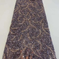 2023 haute qualité français 3D broderie Tulle dentelle tissu pour robe de soirée de mariage