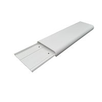 Goulotte de câblage en PVC, chemin de câbles électrique en plastique, chemin de câbles réseau décoratif en PVC, gaine transparente blanche OEM