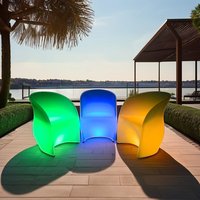 Meubles LED pour l'extérieur, canapé de jardin, chaises pour mariages