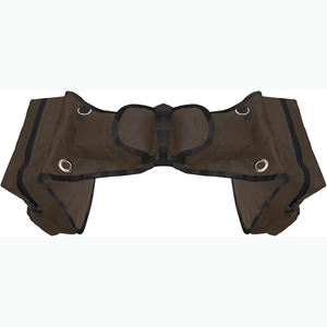 TrailMax Cow Hide Leather Western Tooling Carving Horse Saddle Bag Para Caballo, disponible en suministro a granel de La India - Product Image 1