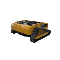 Tondeuse robot intelligente à essence avec lame de coupe premium résistante à l'usure de 800 mm, performance stable pour la tonte des jardins en pente