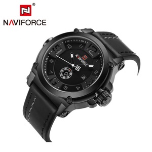 Reloj de Pulsera de Cuero con Caja de Aleación y Esfera de Vidrio para Hombre, Deportivo, de Cuarzo, Cronógrafo, Calendario, Resistente al Agua para 9099 - Product Image 6