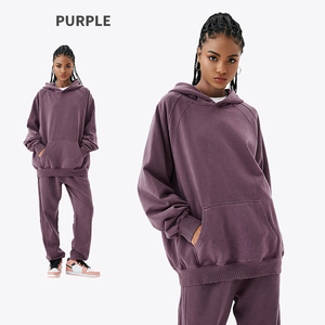 Ensemble sweat à capuche <span class=keywords><strong>et</strong></span> pantalon de jogging unisexe pull à capuche surdimensionné délavé à l'acide ensemble pantalon de survêtement avec logo personnalisé ensemble survêtement - Product Image 4