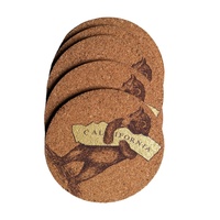 Sous-verres en liège écologiques de marque Giftway, design classique, épaisseur 5 mm, logo personnalisé, pour table à manger et usage domestique, vente en gros, 1000 pièces