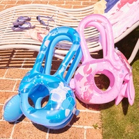 Bouée de natation gonflable pour enfants en PVC, jouet aquatique d'apprentissage pour l'extérieur, radeau flottant
