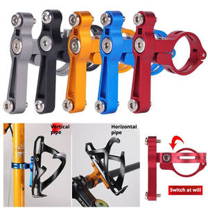 Conversion de porte-bidon en alliage d'aluminium suspendu <span class=keywords><strong>vtt</strong></span> vélo bouilloire support <span class=keywords><strong>adaptateur</strong></span> porte-gobelet à eau accessoires de cyclisme - Product Image 2