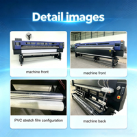 Imprimante jet d'encre éco-solvant multifonction 3,2 m avec 4 têtes I3200 pour impression vinyle UV, bâches, bannières et autocollants