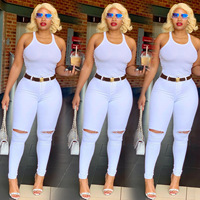 Produits Tendances 2026 Nouveautés Jeans Femme Grande Taille Déchirés Style Japonais Respirants Décontractés Urbains Coupe Crayon