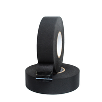 Ruban de tissu en tissu acrylique simple face Faisceau de câblage noir Ruban de câble électrique Sensible à la pression pour une installation facile