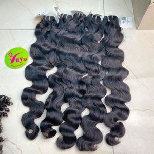 Cabello Humano de Donante Único de 20 Pulgadas, Cabello Fumi con Cutícula Alineada, con Doble Trama Cosida a Máquina, Cabello al por Mayor - Product Image 2