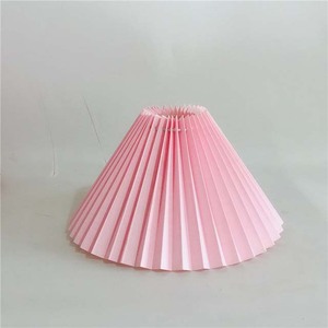 Phụ kiện chiếu sáng đèn bàn E27 hiện đại với thiết kế bảo vệ mắt Chụp đèn vải xếp li sáng tạo - Product Image 4