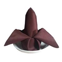 Nouveau style 100% polyester, nappe de table décorative marron pour hôtel, mariage, événements festifs