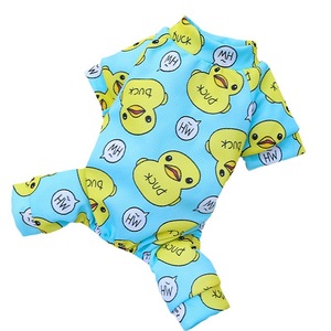Shine And Shine Pet Dog <b>Cat</b> Duck Cartoon Pajamas Spring Four-Legged <b>Clothes</b> Base Layer Outfits - Product Image 4