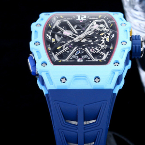 Montre sport haut de gamme en fibre de carbone 35-03, design barillet avec mouvement intégré, montre décontractée pour homme 35-03 - Product Image 4