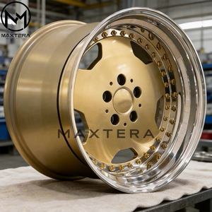 Jantes en alliage Maxtera forgées sur mesure, style aérodynamique en <span class=keywords><strong>3</strong></span> parties, pour Mercedes-Benz AMG Classe S, Classe SL, Classe E, Classe C, Volkswagen, Audi - Product Image 1