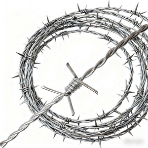 Dây thép gai mạ kẽm cường độ cao 500m hàng rào đôi sợi dây thép gai <span class=keywords><strong>PVC</strong></span> mỗi cuộn dây thép gai Bảo vệ cuộn dây - Product Image 2