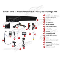 Radio para Auto Baoshang 10.1+10.1 con Pantalla Táctil Android 15 para Porsche Panamera 2010-2016, Reproductor de Video, Radio, GPS, Navegación