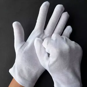 Guantes de algodón para uso Industrial, alta calidad, gruesos, profesionales, 100%