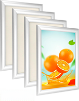 Cadres publicitaires en aluminium pour affiches et menus, cadres à clipser