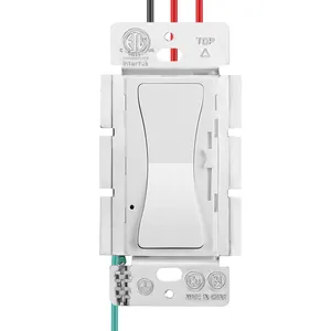 トライアック調光器0-10V調光LED調光器コントローラースイッチ300WLEDライトウォール調光器スイッチ
