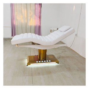 Hochwertiges elektrisches Gesichts bett Profession elles Luxus Gold 3 Motoren Spa Salon Bett Kosmetischer <span class=keywords><strong>Massage</strong></span> tisch Beauty Bed - Product Image 3