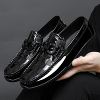 Chaussures décontractées pour hommes en cuir véritable, style rétro, polyvalentes, à lacets, plateforme, avec amorti en maille respirante, tendance mode