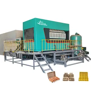 Young Bamboo Pulp Molding Machine Paper Pulp Egg Tray Making Machine Metal Dryer Egg Tray Line Machine