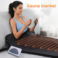 Couverture de sauna chauffante Lingvita efficace à 2 zones avec minuterie de 1 à 60 minutes
