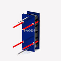 Évaporateur de refroidisseur d'eau de petite taille BH30 avec échangeur de chaleur à plaques pour système de refroidissement au glycol dans les congélateurs