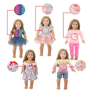 Conjunto de Ropa para Muñeca Miss Yu de 18 Pulgadas, Vestido Tutú Arcoíris, Accesorios de Juguete para Niños - Product Image 2
