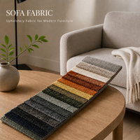Haute qualité 100% Polyester Chenille canapé tissu couleur unie tissé Style respirant caractéristique pour salon canapés