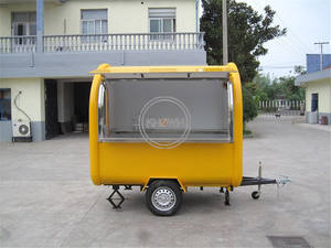 Remorque alimentaire mobile multicolore 220B avec cadre de traction, camion à café, cuisine mobile, chariot à bulles de thé, chariot à glaces, chariot à en-cas à vendre - Product Image 2