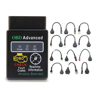 Coche OBD2 escáner ELM327 OBD lector de código OBDII coche escáner herramienta de diagnóstico para motocicleta Android IOS Windows