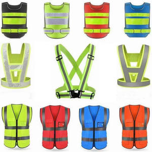 <span class=keywords><strong>Fluo</strong></span> Hi VIS เสื้อกั๊กสะท้อนแสงผ้ายืดหยุ่นได้เสื้อกั๊กนิรภัยสำหรับจักรยานพร้อมหัวเข็มขัดสะท้อนแสง - Product Image 3