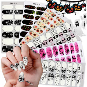 Halloween Luminous Glossy Lightweight Breath able Langlebige Nagel verpackung <span class=keywords><strong>Nail</strong></span> Beauty No Bake Gel Nagel aufkleber ohne UV-Licht - Product Image 2