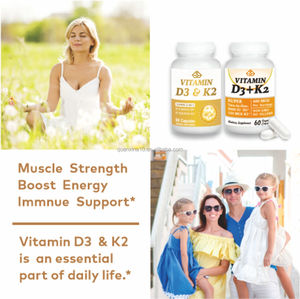 Suplemento Dietético de Vitamina D3 y K2 para Adultos, 60 Cápsulas, No Apto para Recién Nacidos ni Mujeres Embarazadas - Product Image 5