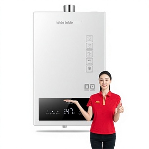 Chauffe-eau à <span class=keywords><strong>gaz</strong></span> naturel 12 litres à eau froide, avec surpresseur, double antigel, température constante et isolation <span class=keywords><strong>de</strong></span> la conduite - Product Image 1