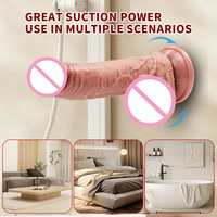Dildo de Silicona, Juego de 8 Tamaños, Textura Realista con Venas, Dildos para Mujeres, Dildo Flexible y Grande, Impermeable, con Fuerte Ventosa, Juguete para Adultos