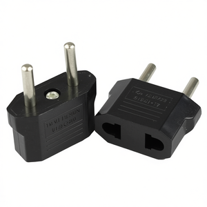 Travel <b>Adapter</b> Us To European <b>Eu</b> <b>Plug</b> 2 Pin Italian Socket Converter - Product Image 3