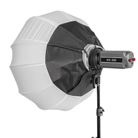 200W Portable APP Control Mini Cob Video Shooting Lights Utilisation en extérieur Lumière vidéo professionnelle avec mini réflecteur et diffuseur