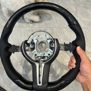 BMW M2 M3 M4 M5 M6 X5M F30 F10 F20 F35 F22 F18 F07 F01 E90 E92 E46 모델용 스포츠 스타일 카본 파이버 스티어링 휠 - Product Image 5